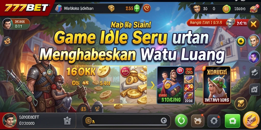 Tampilan gameplay seru dari 777BET dalam genre Idle.