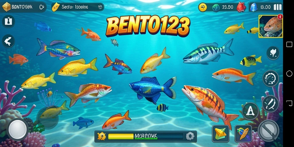 Tampilan gameplay Tembak Ikan yang seru di BENTO123.