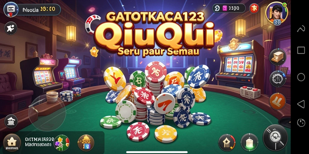Screenshot gameplay QiuQiu yang mendebarkan di GATOTKACA123.
