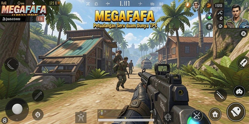 Gameplay seru MEGAFAFA dengan pertempuran mendebarkan.