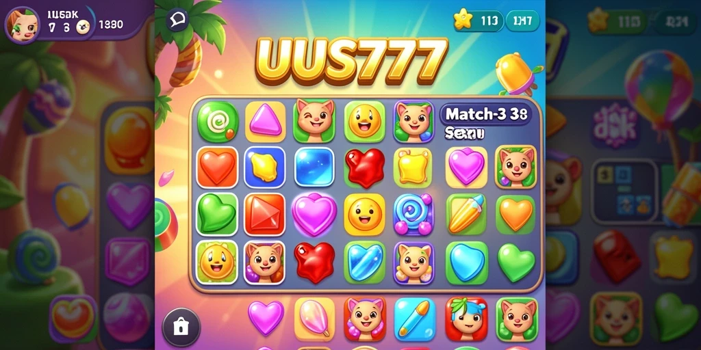 Tampilan gameplay seru di UUS777 yang menantang dan penuh warna.